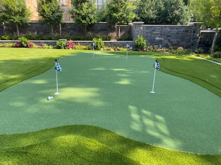 Putting Green Made of Synthetic Turf